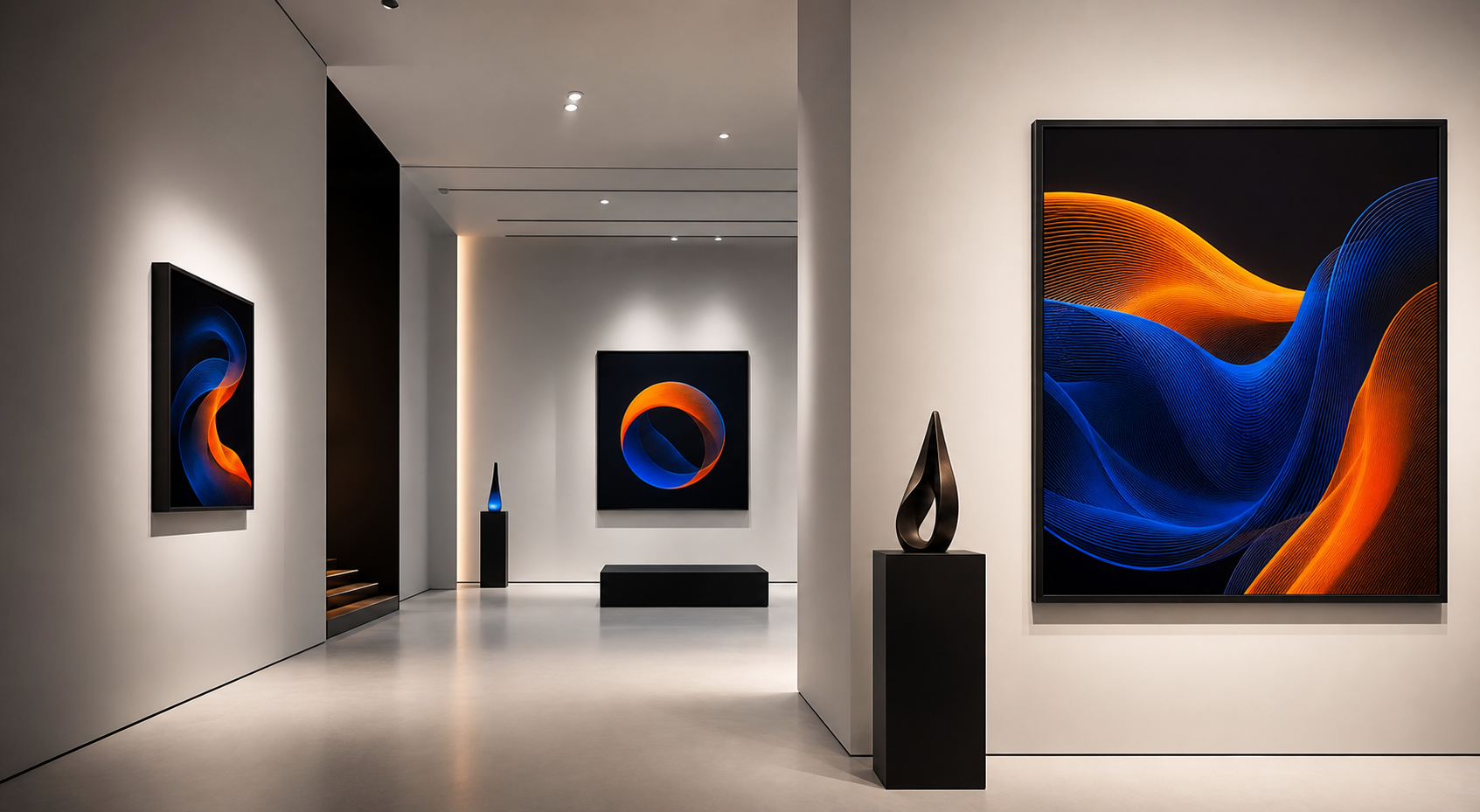 Cloudflare orange and blue abstract launch kit visual